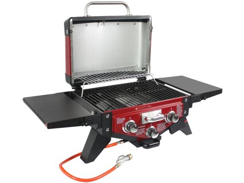 El Fuego Tischgasgrill Smoker Medison 2 Brenner