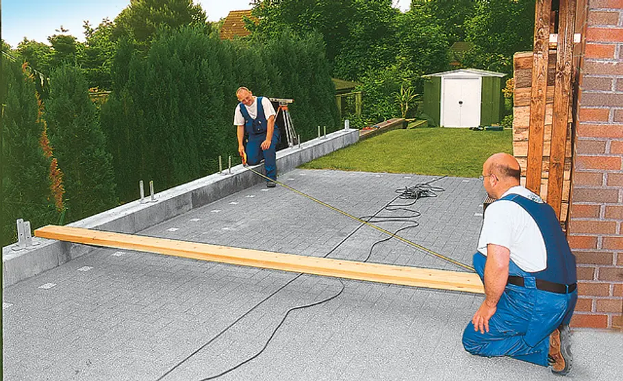 Carport: Schritt 2 von 23 Carport aus Holz
