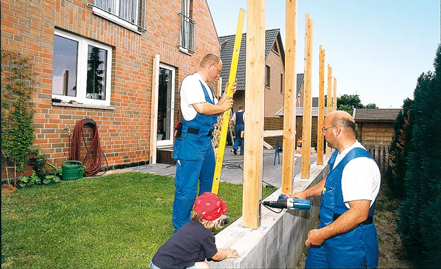Carport: Schritt 4 von 23 Carport aus Holz