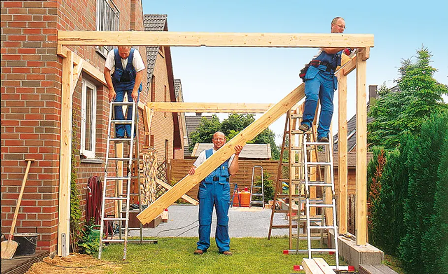 Carport: Schritt 7 von 23 Carport aus Holz