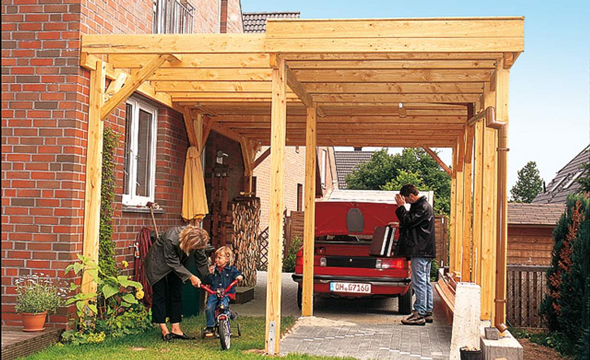 Carport aus Holz