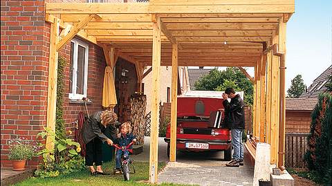 Carport aus Holz