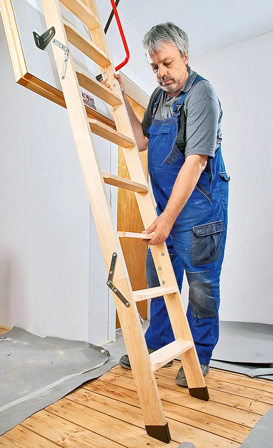 Dachbodentreppe: Schritt 13 von 27 Dachbodentreppe