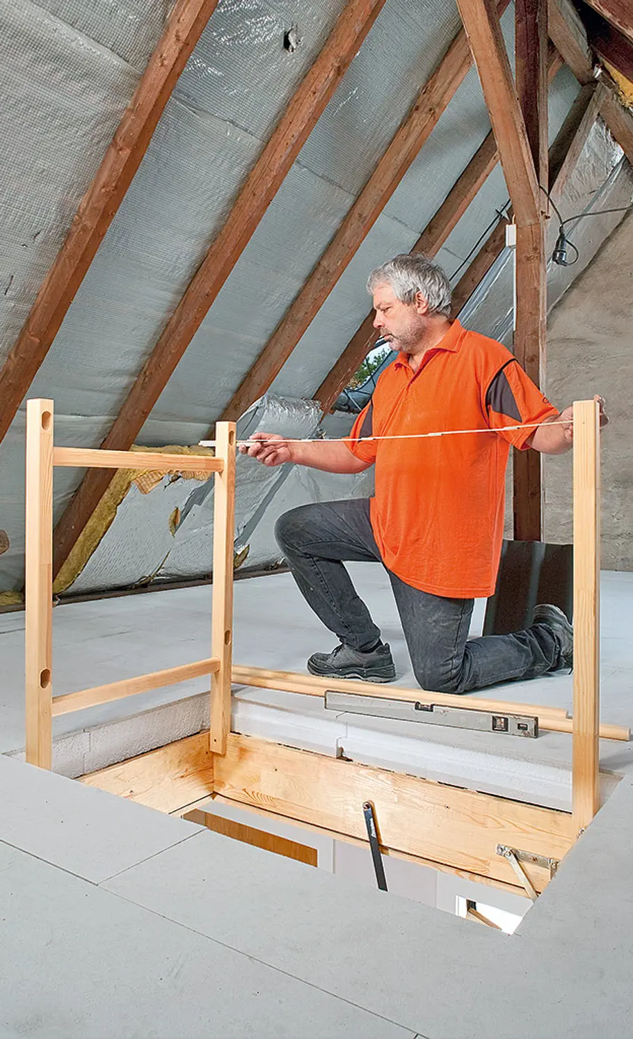 Dachbodentreppe: Schritt 19 von 27 Dachbodentreppe