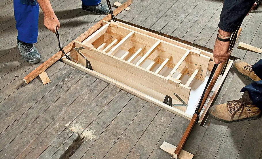 Dachbodentreppe: Schritt 4 von 27 Dachbodentreppe