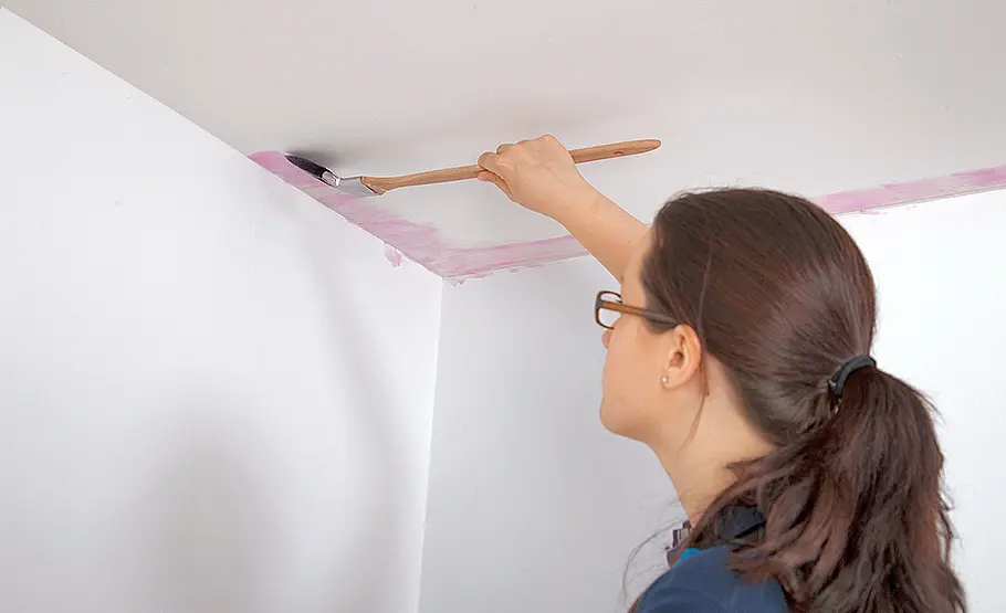 Decke mit Vliestapete tapezieren Tapete