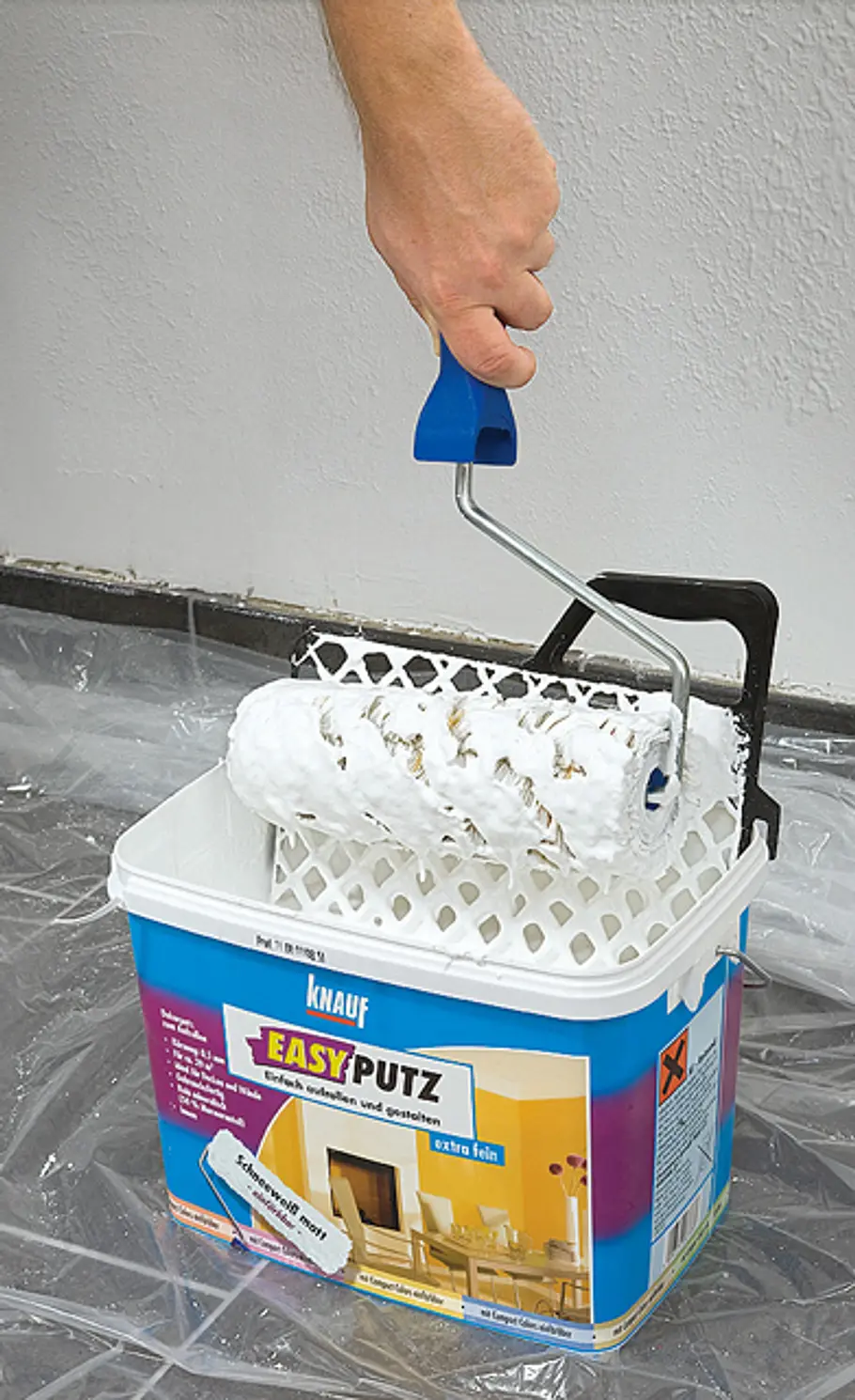 Dekorputz auftragen: Schritt 2 von 5 Putz aufnehmen