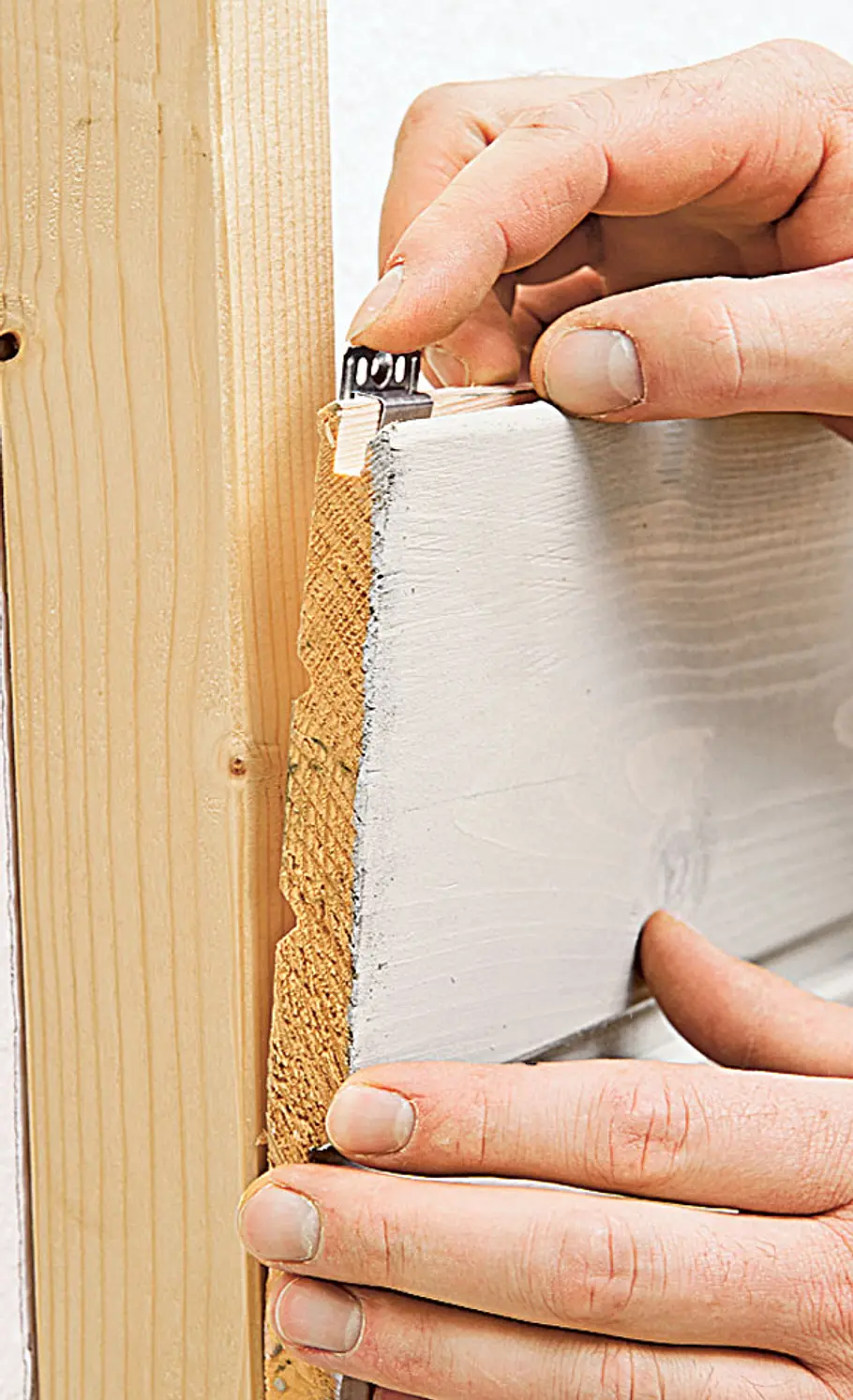 Holzverschalung befestigen