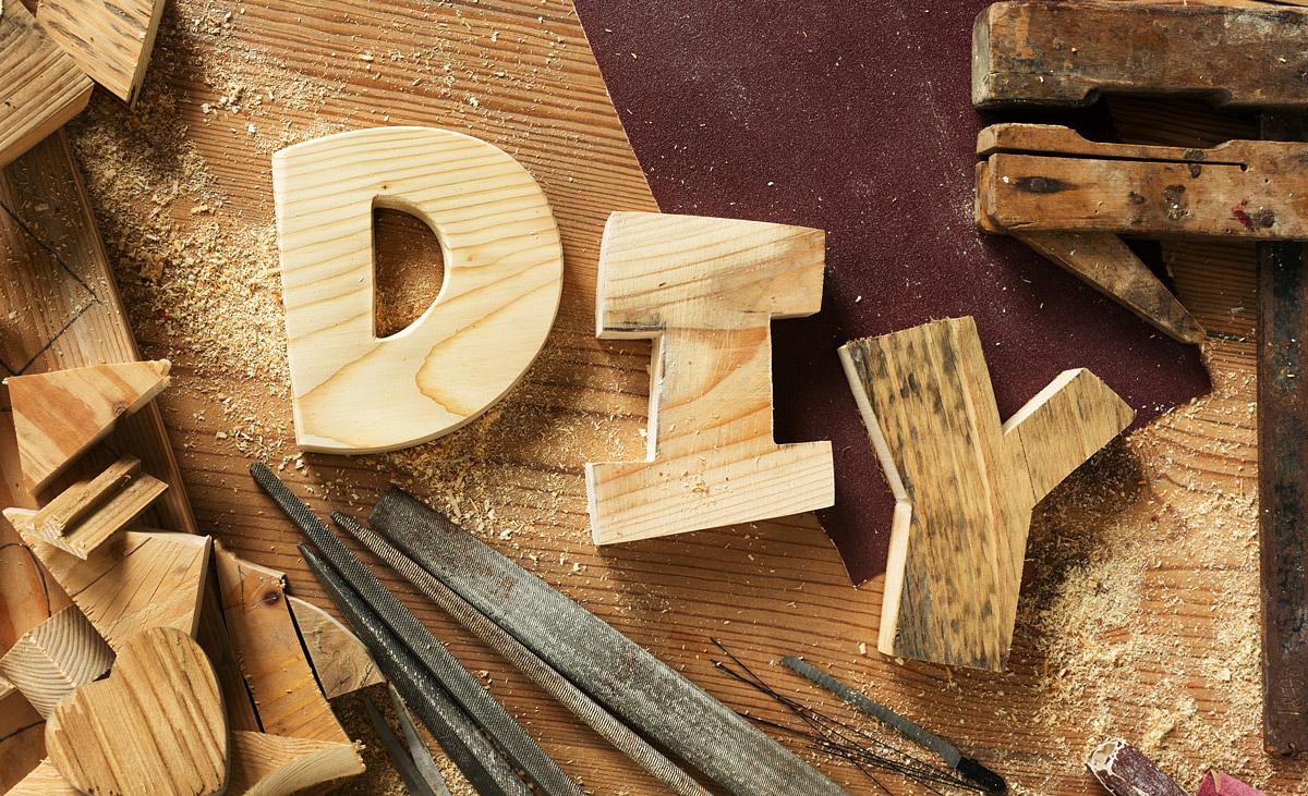 DIY-Buchstaben aus Holz