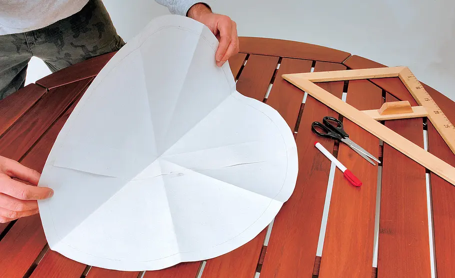 Drehteller selber bauen Drehteller: Kreis halbieren