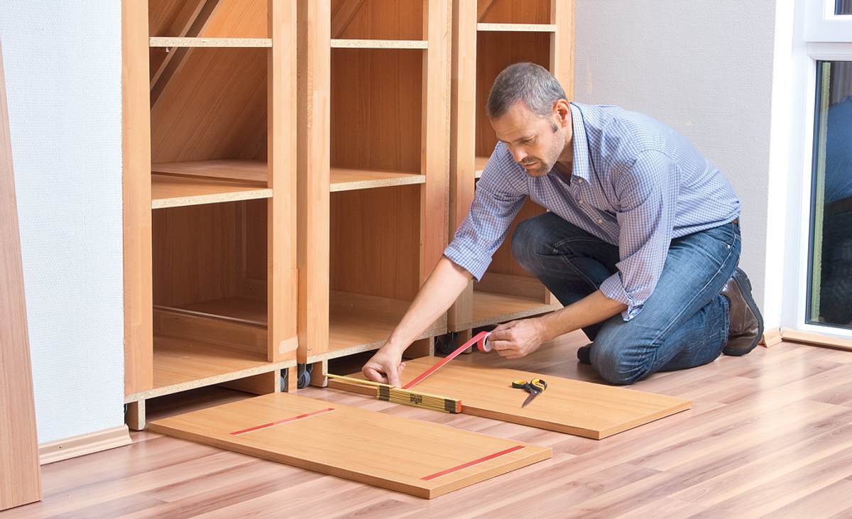 Drempelschrank bauen