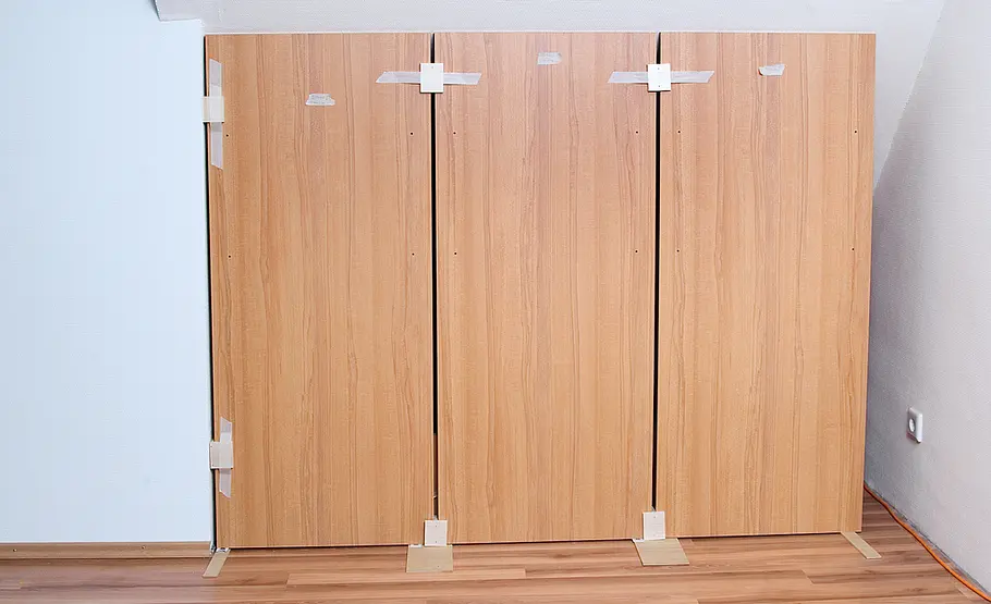 Drempelregal einbauen: Schritt 7 von 16 Drempelschrank bauen