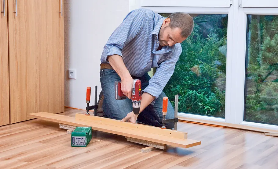 Drempelregal einbauen: Schritt 12 von 16 Drempelschrank bauen