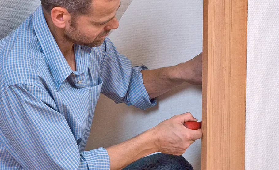 Drempelregal einbauen: Schritt 13 von 16 Drempelschrank bauen