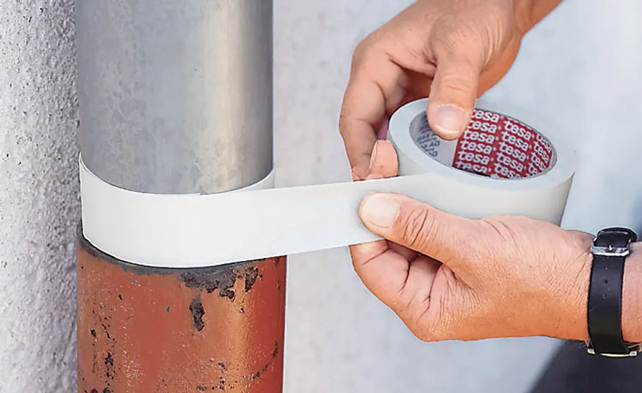 Schritt 3: Abkleben Rost entfernen