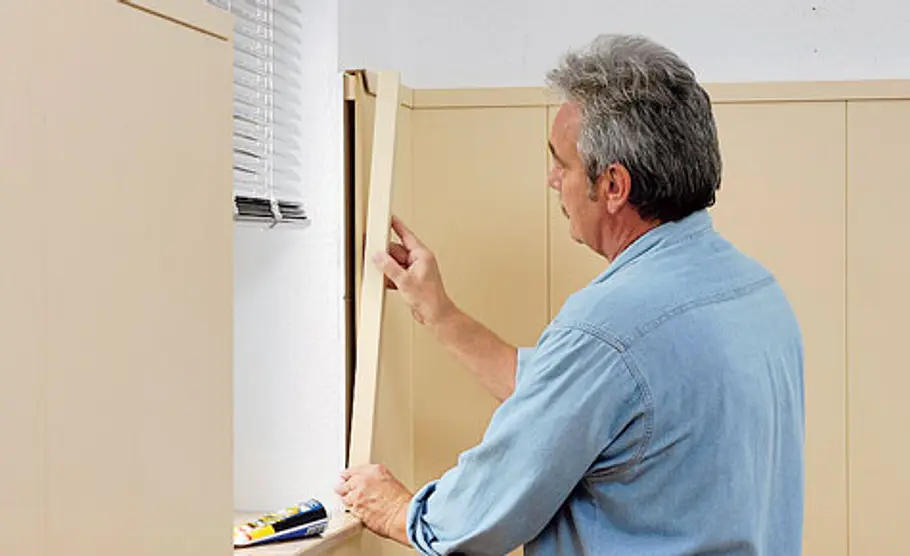 Schritt 24: Innenecke der Wand verfugen
