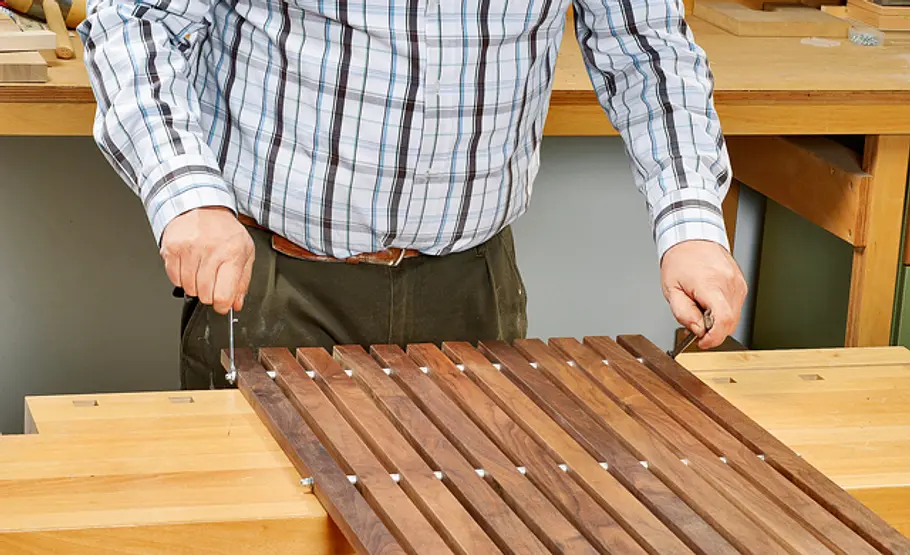 Badvorleger aus Holz Badvorleger: Duschmatte aus Holz bauen