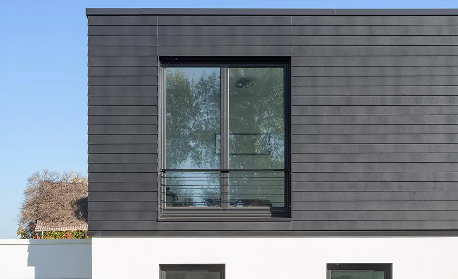 Einfamilienhaus mit CEDRAL-LAP-Fassade Faserzement-Fassadenplatten