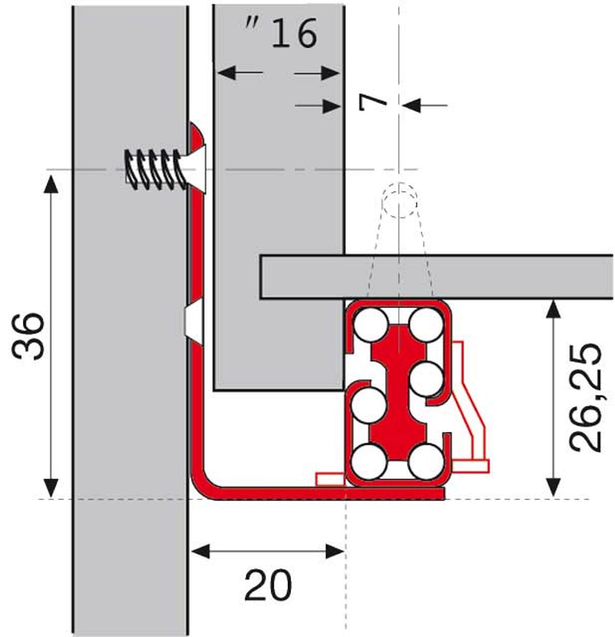 Schubladenbeschläge