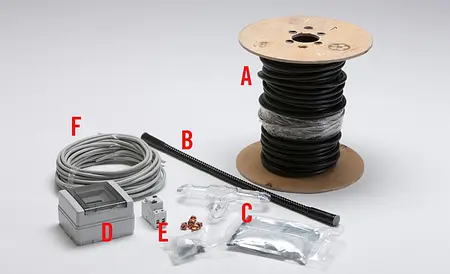 Installationsmaterial für ein Erdkabel