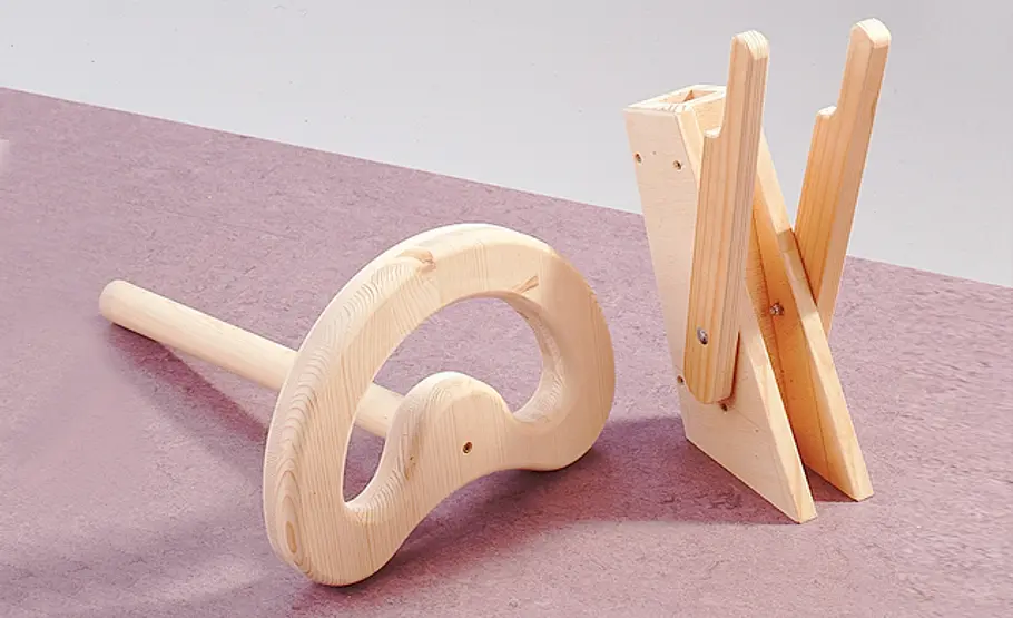 Steuer aus Holz bauen