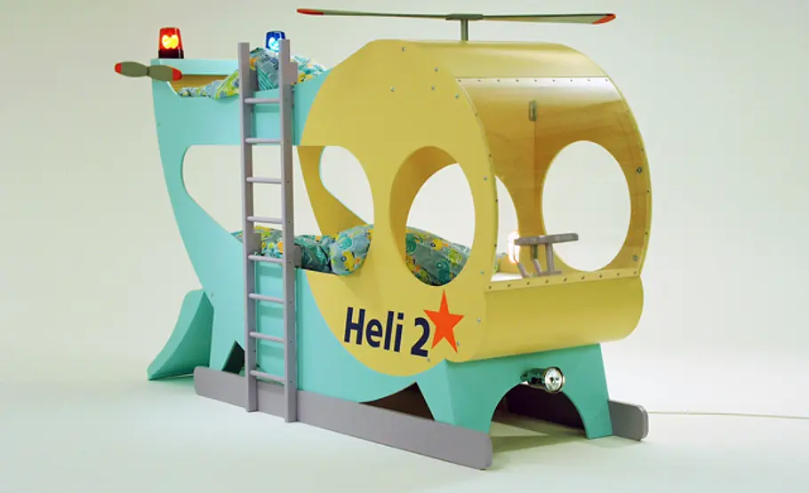 Egatenbett in Hubschrauberform