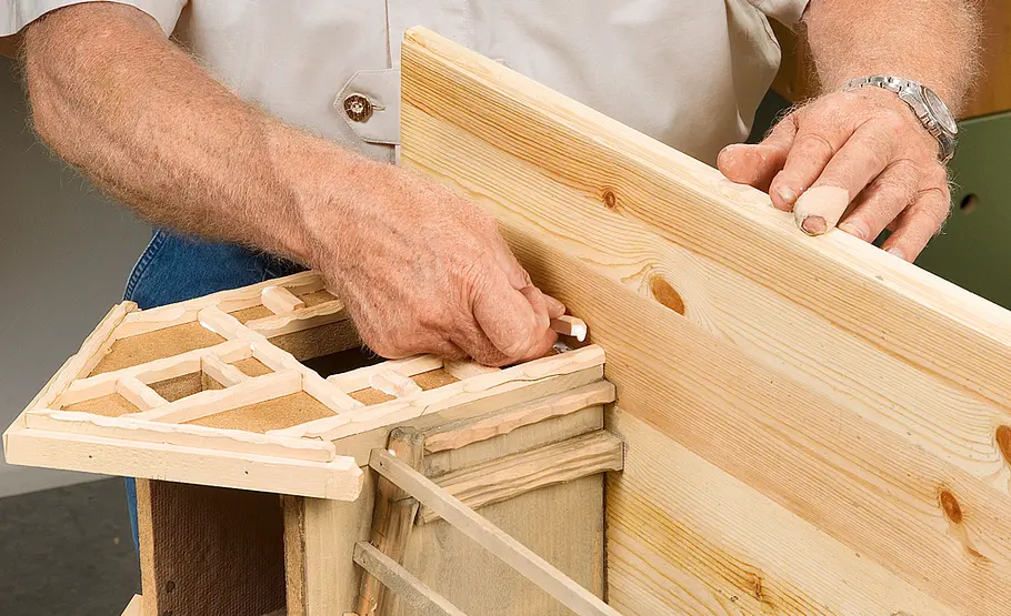 Fachwerkkrippe bauen: Schritt 38 von 60 Fachwerkkrippe selber bauen