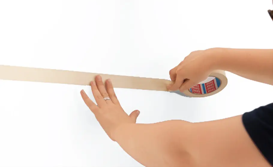 Wand in Wisch-Optik Wand streichen