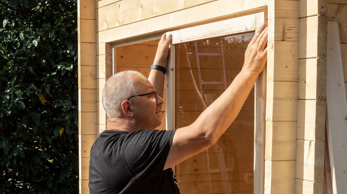 Fenster von außen einsetzen