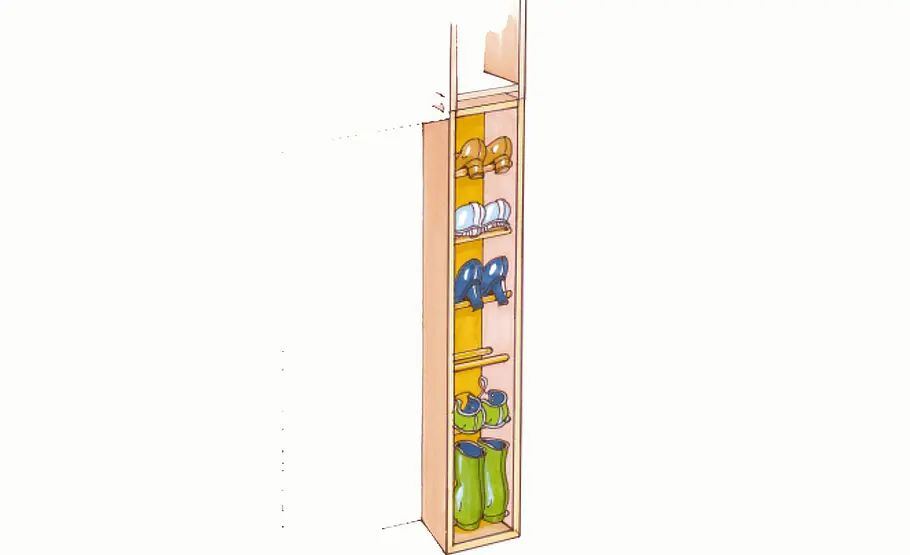 Flurmöbel selber bauen Flurmöbel: Zeichnung