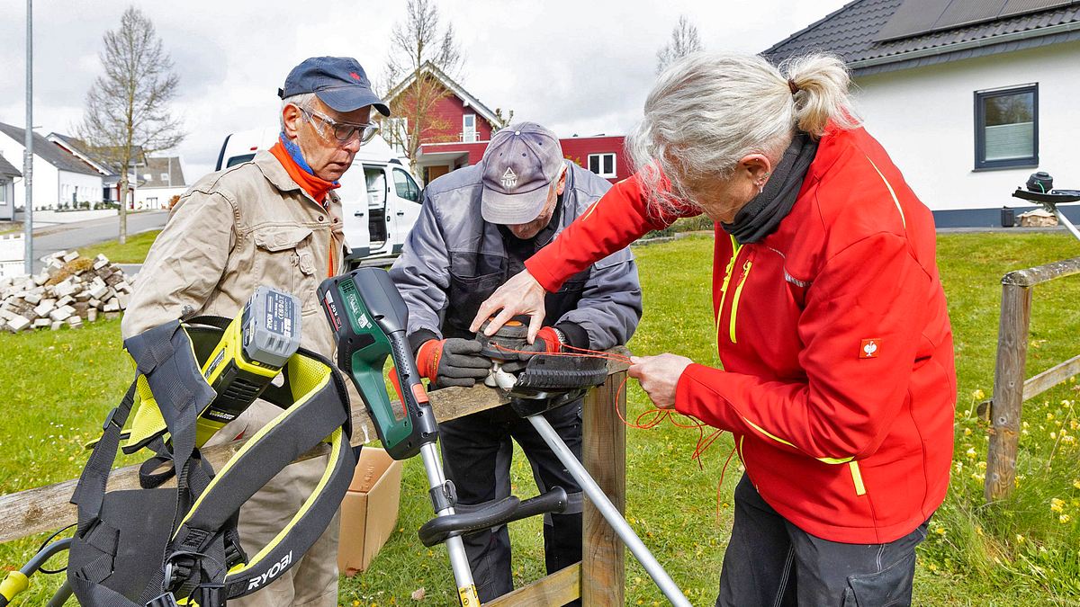 Freischneider einrichten