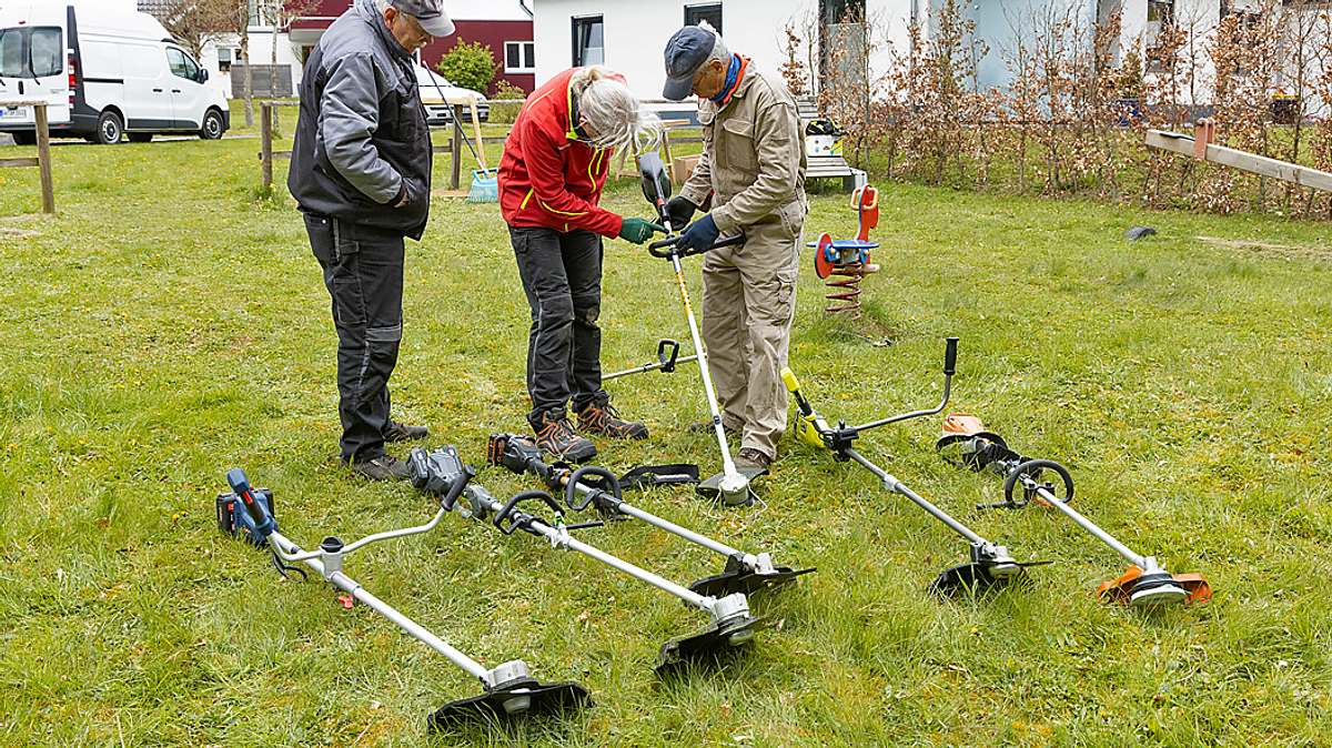 Vorbereitungen Freischneider Praxistest