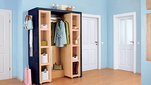 Garderobe mit Schuhregal