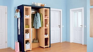 Garderobe mit Schuhregal