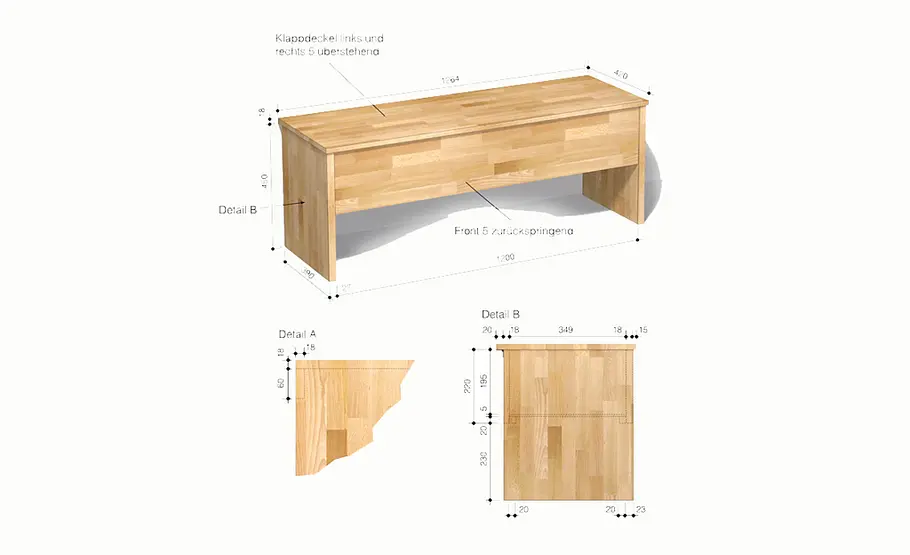 Garderobenbank selber bauen