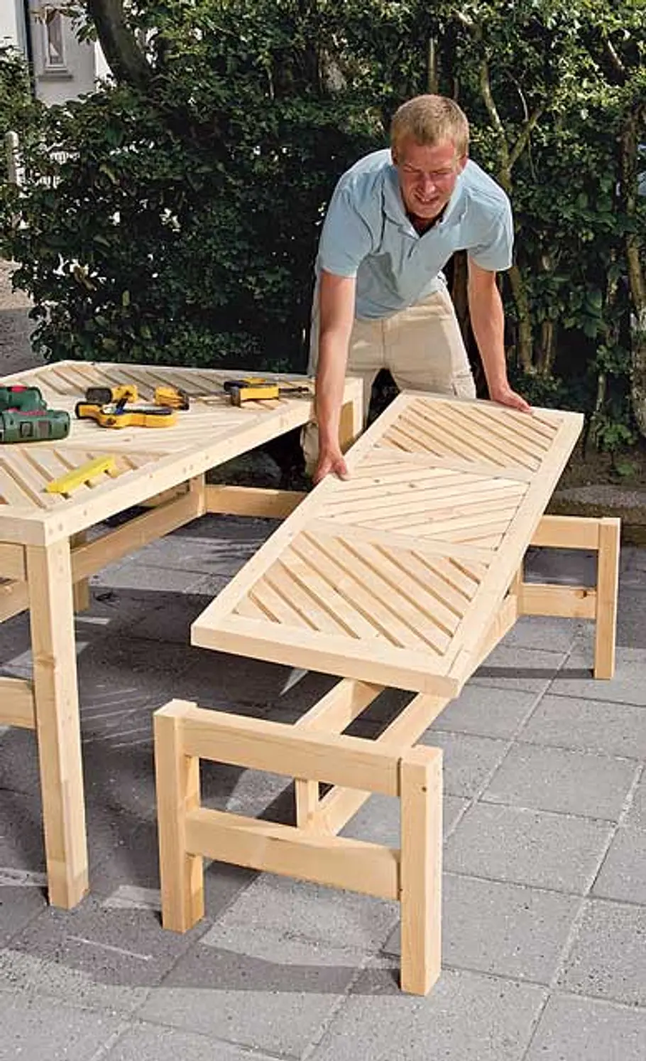 Gartenmöbel-Set zum Klappen Gartenmöbel-Set