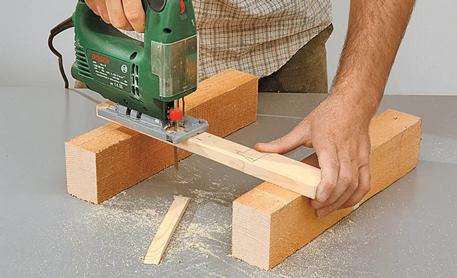 Klapptisch bauen: Schritt 8 von 21 Tischgestell fertigen