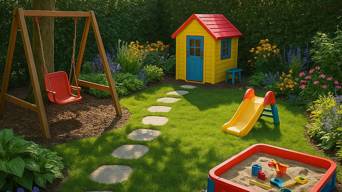 Gartenansicht generiert mit KI