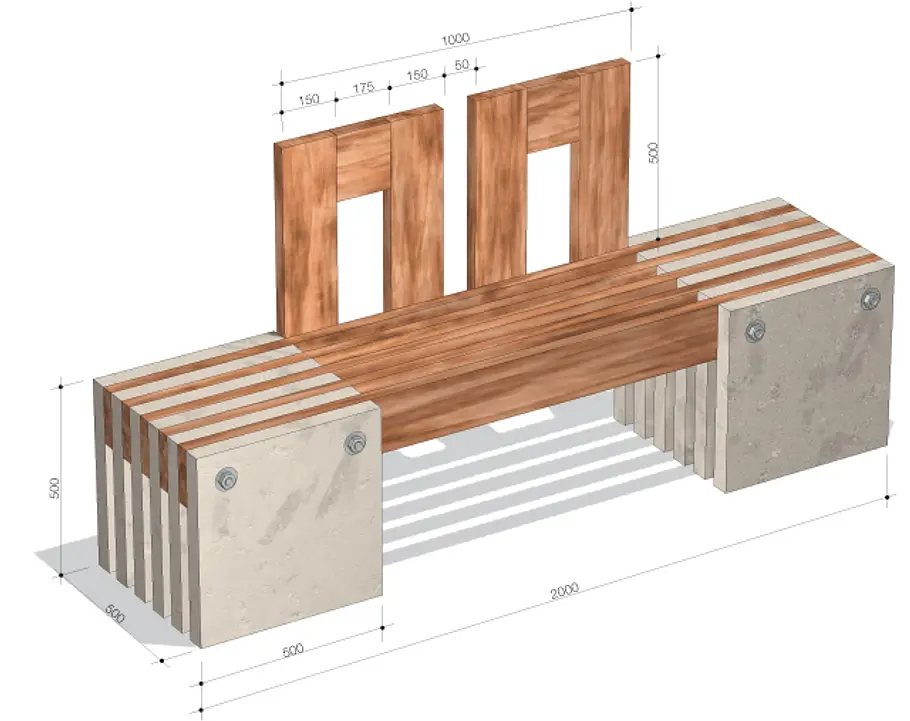Beton-Gartenbank: Schritt 13 von 13 Gartenbank aus Beton