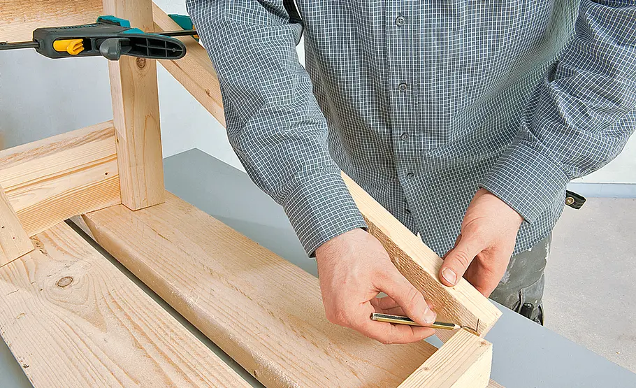 Sitzbank aus Holz Holzbank selber bauen