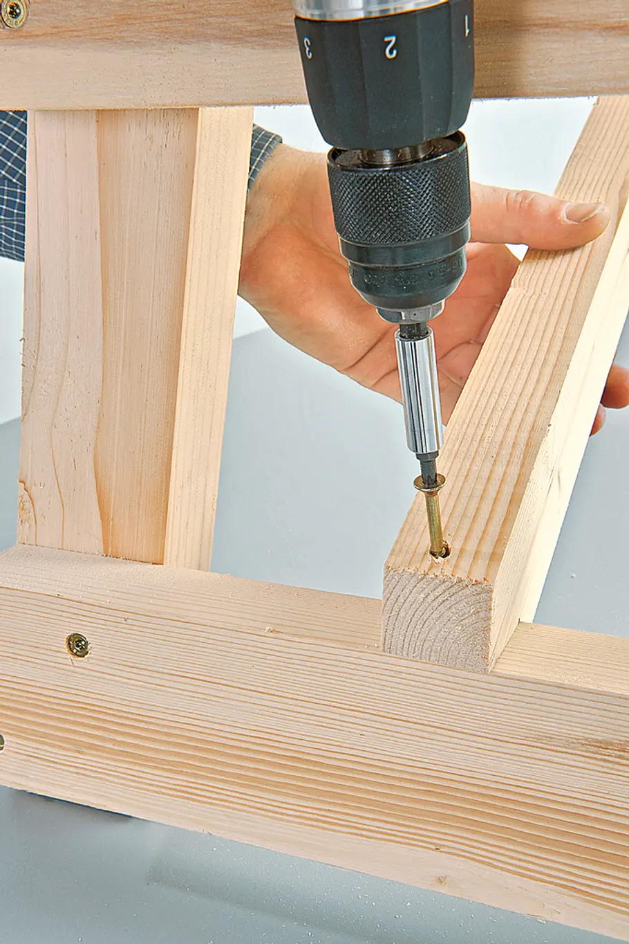 Sitzbank aus Holz Holzbank selber bauen