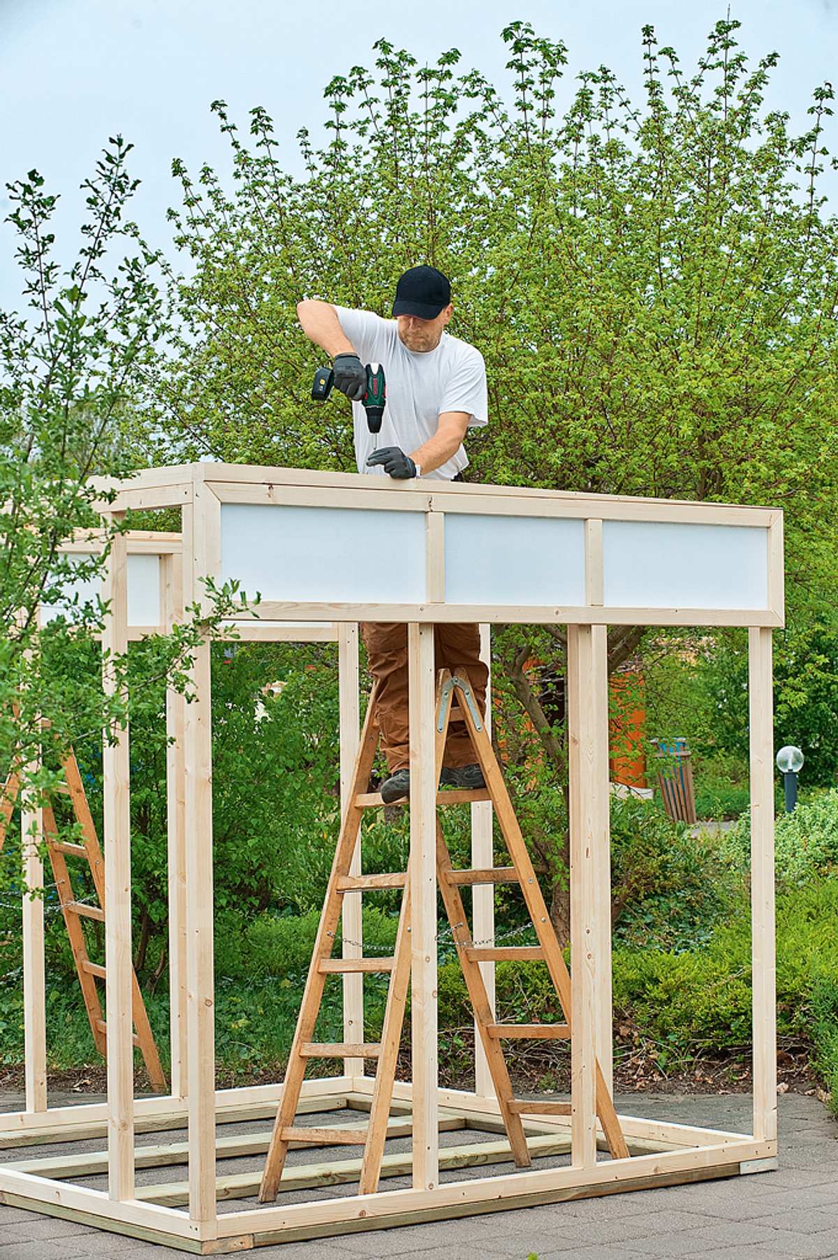 Gartenhaus als Fahrradschuppen