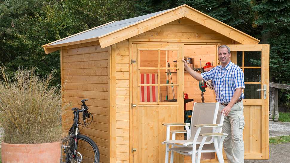 Blockhaus streichen