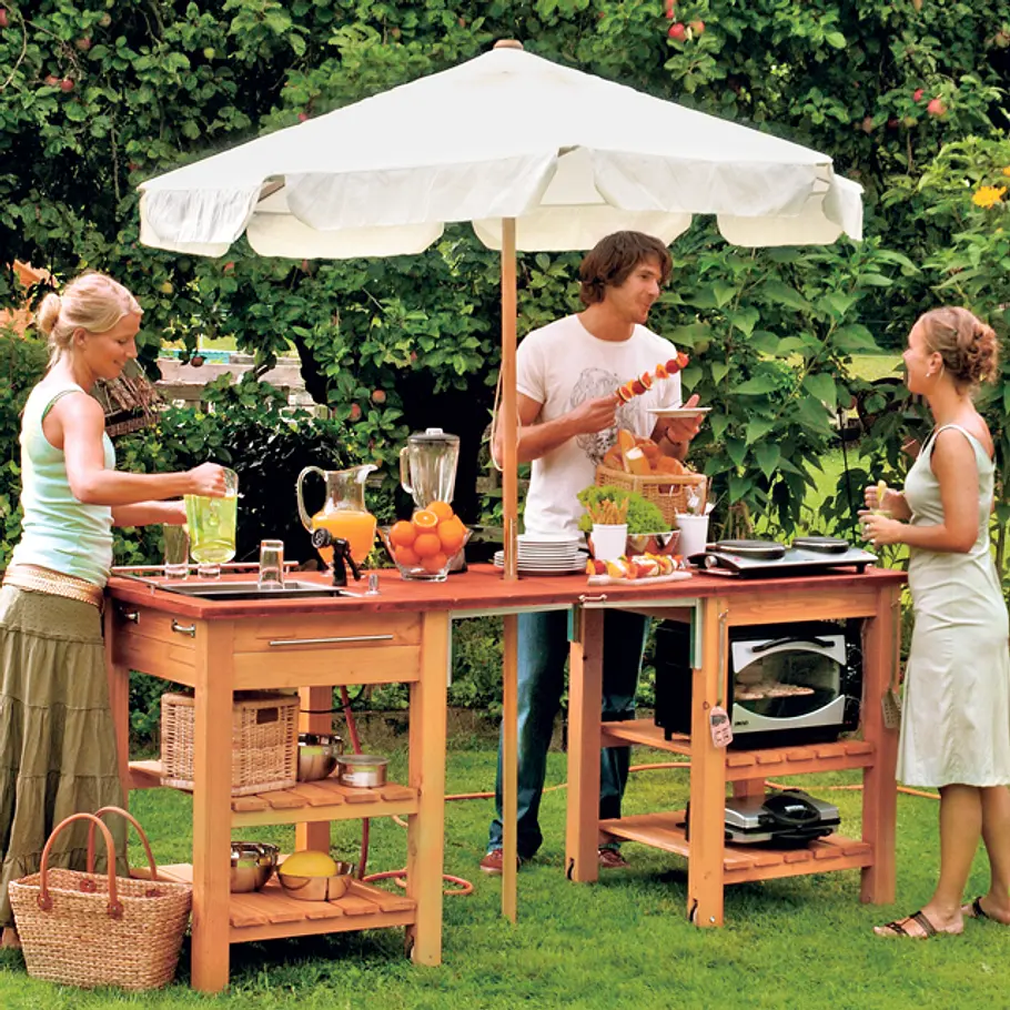 Sommerküche selber bauen Sommerküche