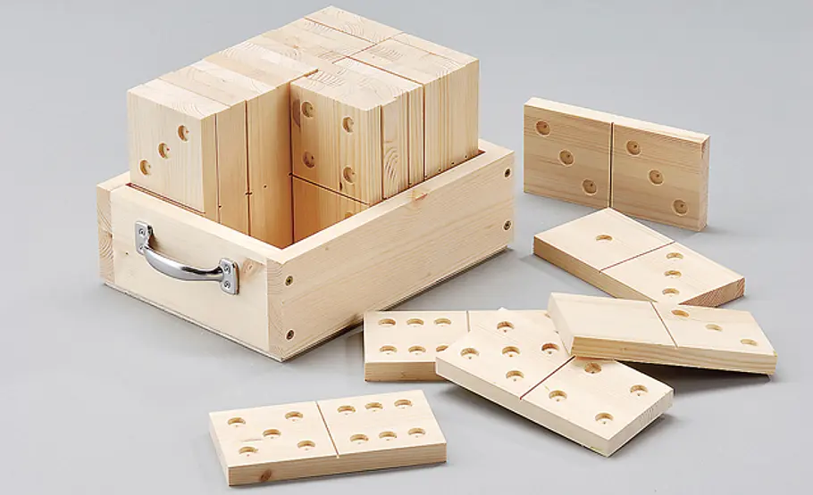 Domino selber machen Holz-Dominosteine bauen