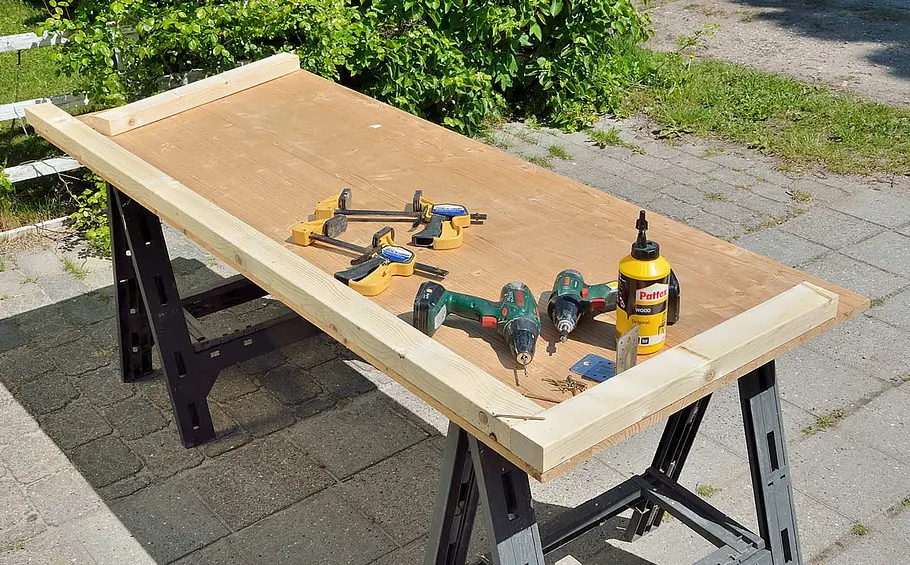 Gartentisch aus Leimholz bauen