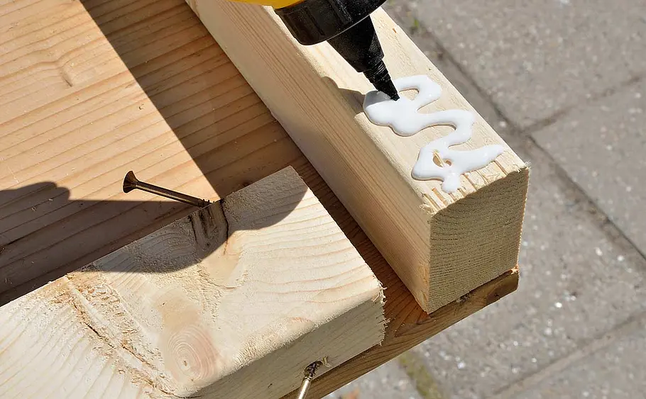 Gartentisch aus Leimholz bauen
