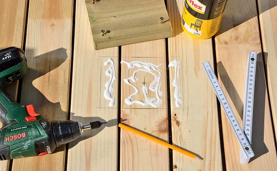 Gartentisch aus Leimholz bauen