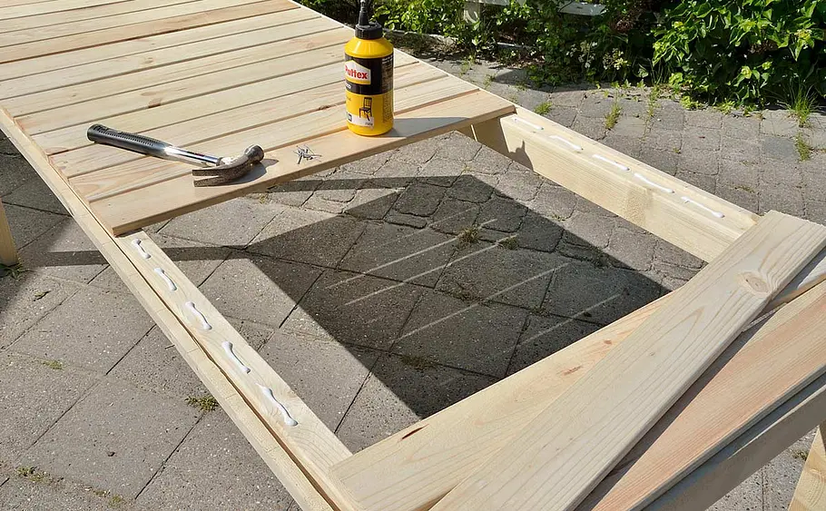 Gartentisch aus Leimholz bauen