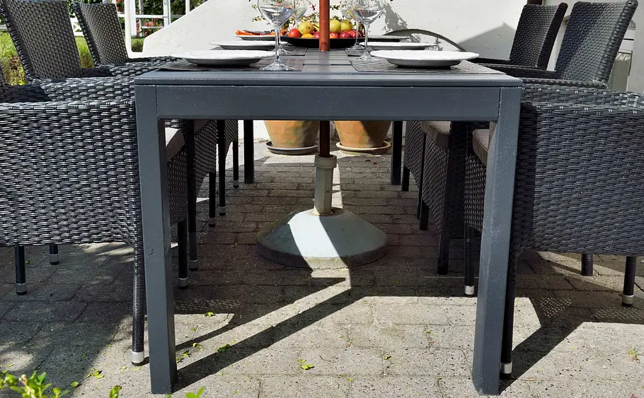 Gartentisch aus Leimholz bauen